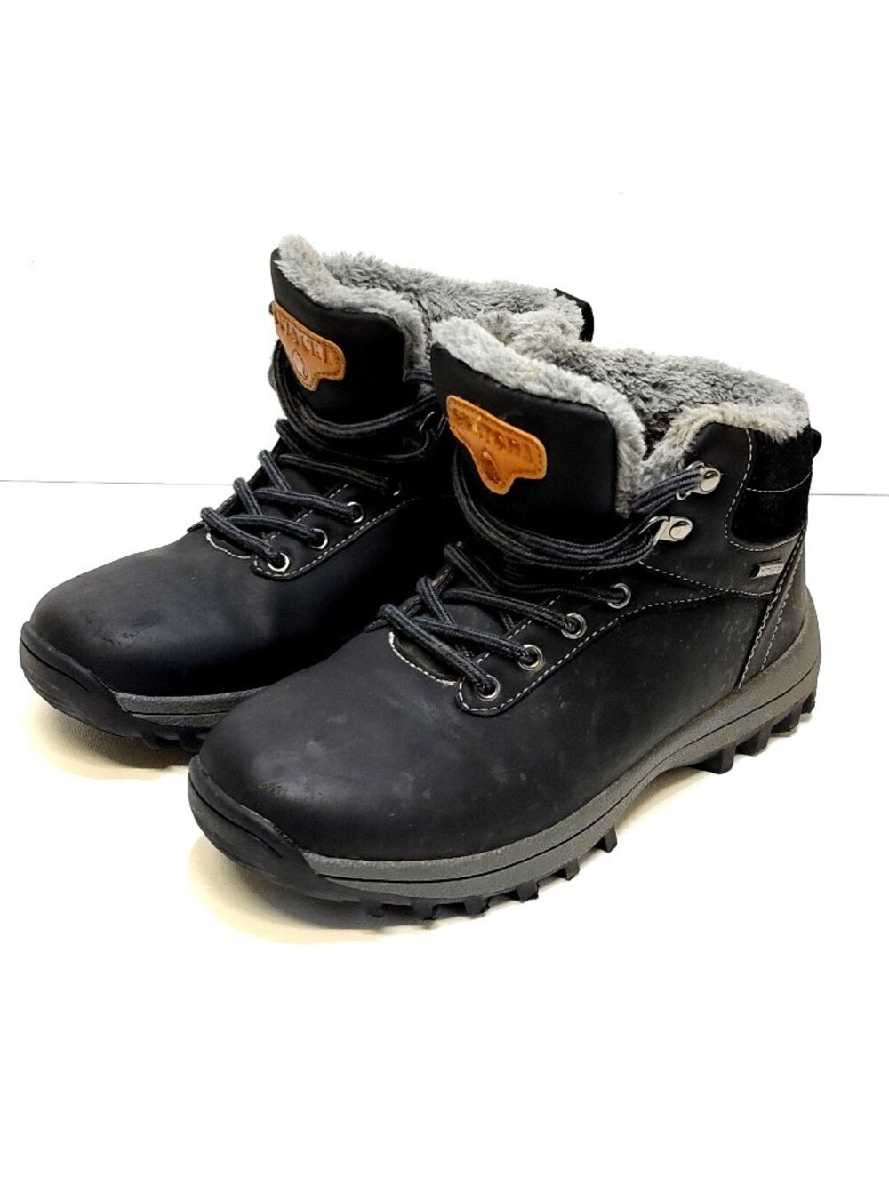 Quatchi Outdoors Winter Snow Hiking Ankle Boots Faux Fur Lined Unisex W 7.5 M 6